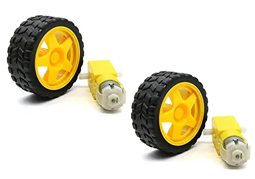 Buy Smart Car Robot Chassis Wheel with BO Motor 2 Set