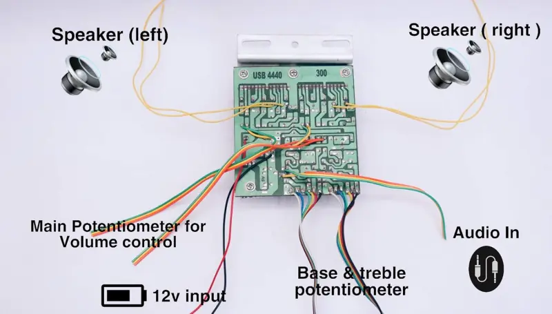 Aes 4440 IC 80 watt Audio amplifier circuit board - Image 4