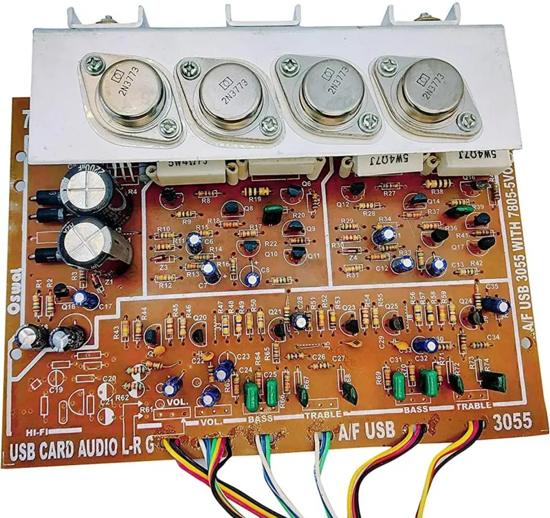 AES 2N3055 250 watt High quality audio amplifier board - Image 3