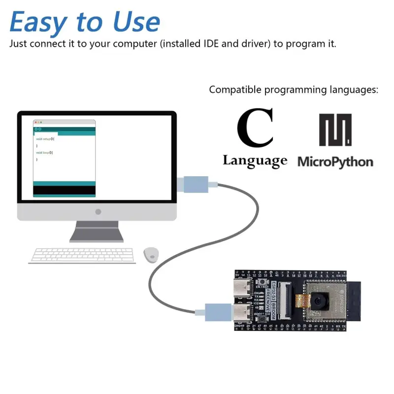 ESP32-S3 N16R8 Dual USB-C Wi-Fi + Bluetooth MCU Development Board – Soldered - Image 4