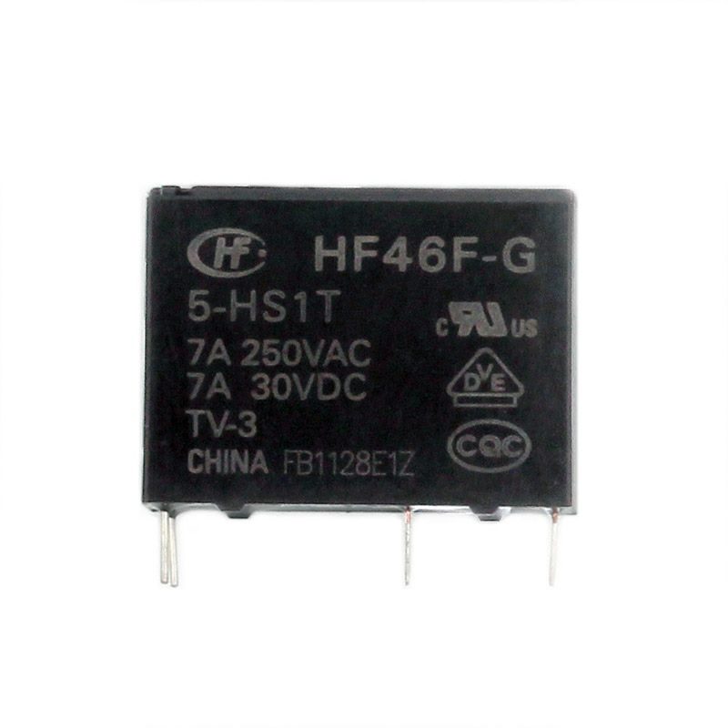 Hongfa HF46F-G Series 7A SPST 5V PCB Sealed Subminiature Intermediate Power Relay