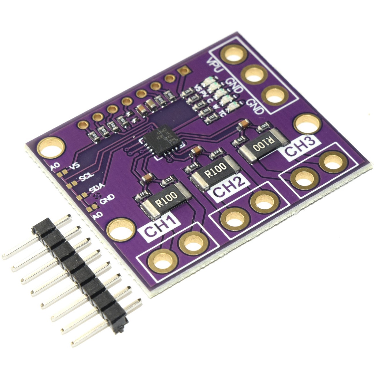 INA3221 Triple Channel I2C Output Current, Shunt and Bus Voltage Monitor