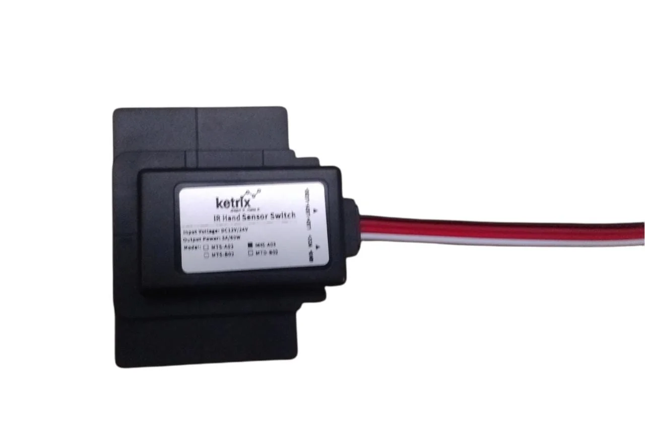 IR Hand Sweep Motion Inductive Mirror Sensor Switch 12V DC 5A One Colour ON / OFF with Dimmer