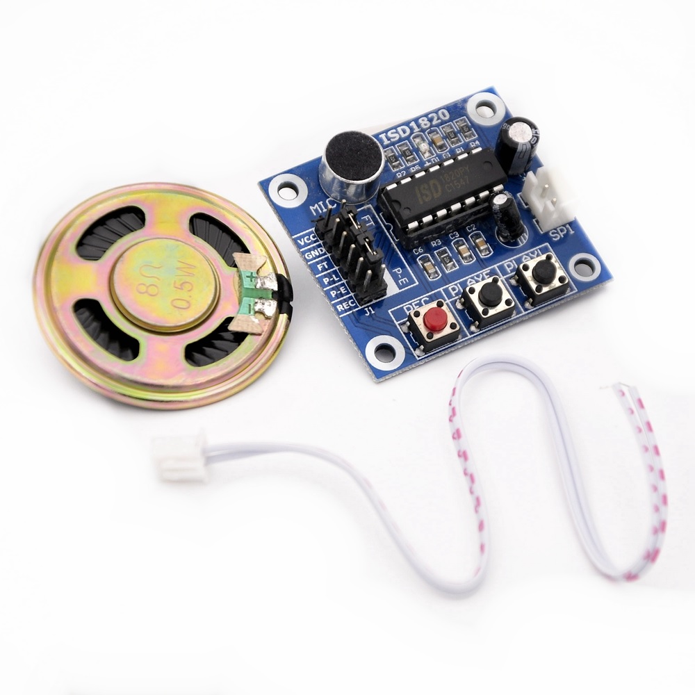 ISD1820 Recording Module Voice Board With On Board Mic and Loudspeaker