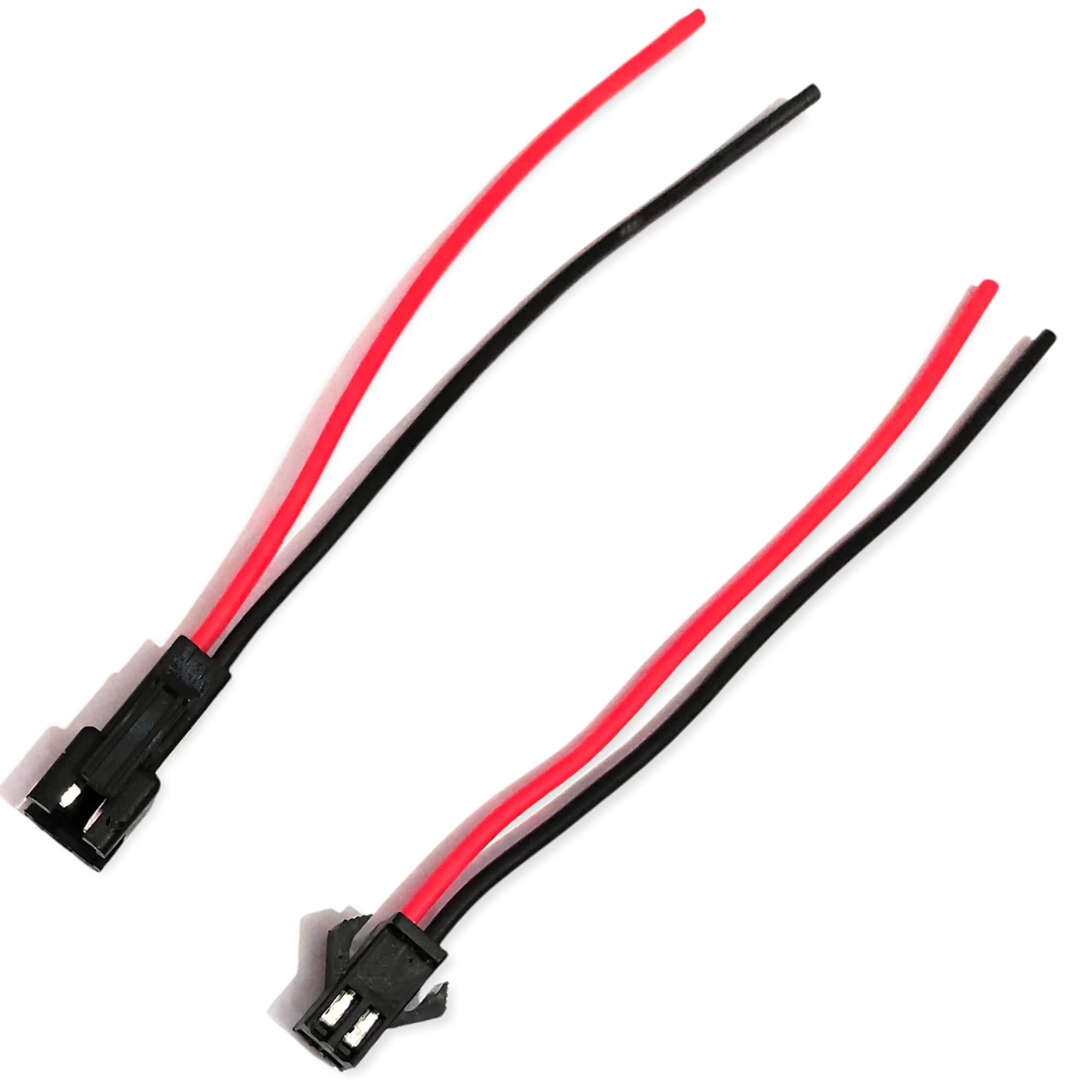 JST-SM 2 Pin Plug Male and Female Connector Pair with Wire