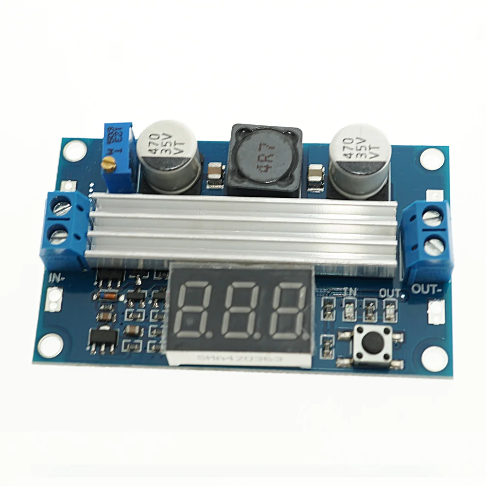 LTC1871 DC-DC High Power Adjustable Step-up Module 100W with Digital Voltmeter