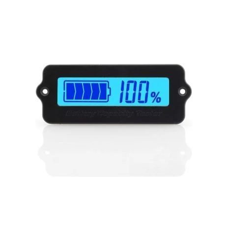 LY6W 12V to 24V Lithium Battery Power Monitor with White-Blue LED