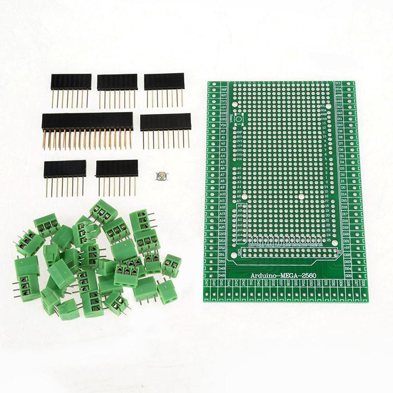 Mega 2560 Prototype Screw Terminal Block Shield Board For Arduino (UnSoldered)