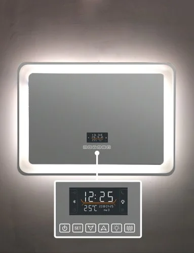 Multi-function Six Key Touch Sensor Switch K6 with Defogger Time Temperature Speaker Control For Mirror