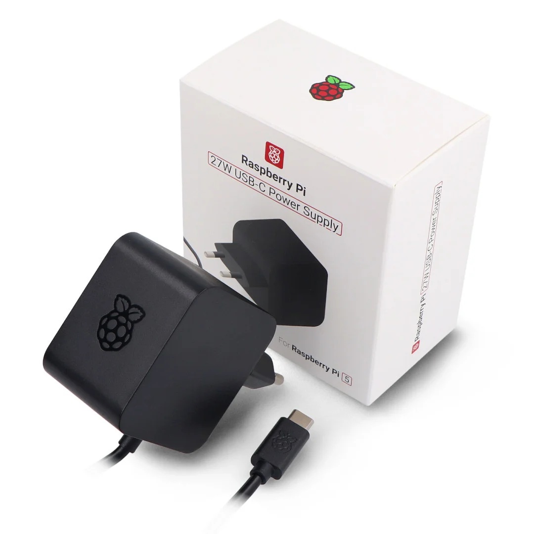 Official 27W USB-C PD Power Supply for Raspberry Pi 5