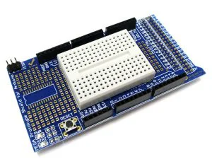 Prototype Shield V3.0 For Arduino Mega with breadboard