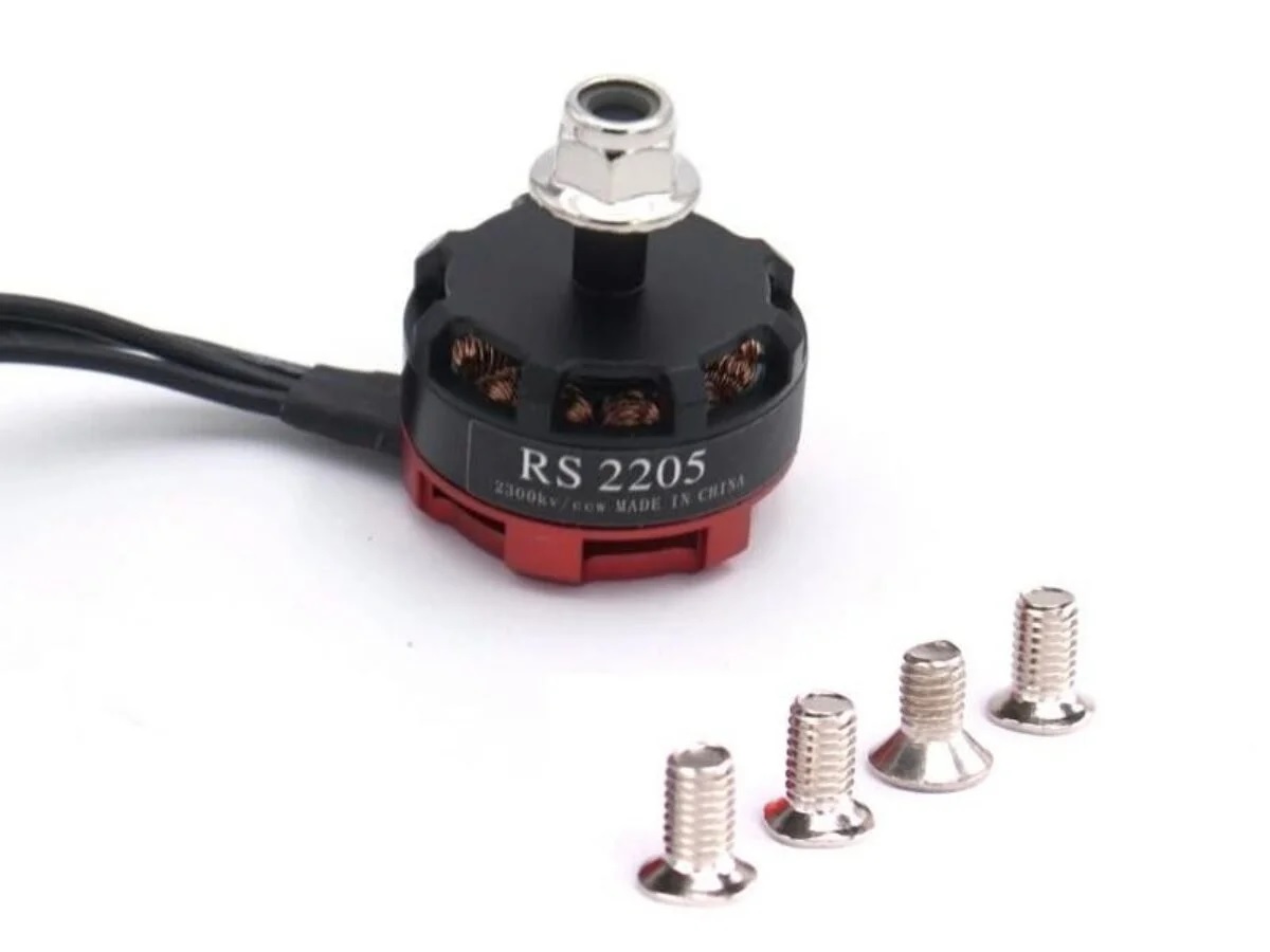 RS2205 2300KV Brushless DC Motor for QAV250 QAV300 Racing Drone Silver Cap (CCW Motor Rotation)
