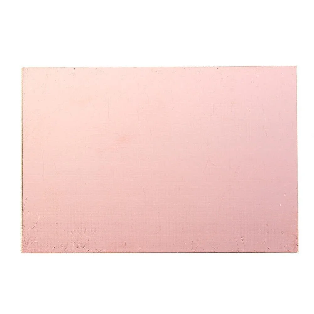 Single Side 10X15cm thickness 1.5mm Copper Clad Printed Circuit Board