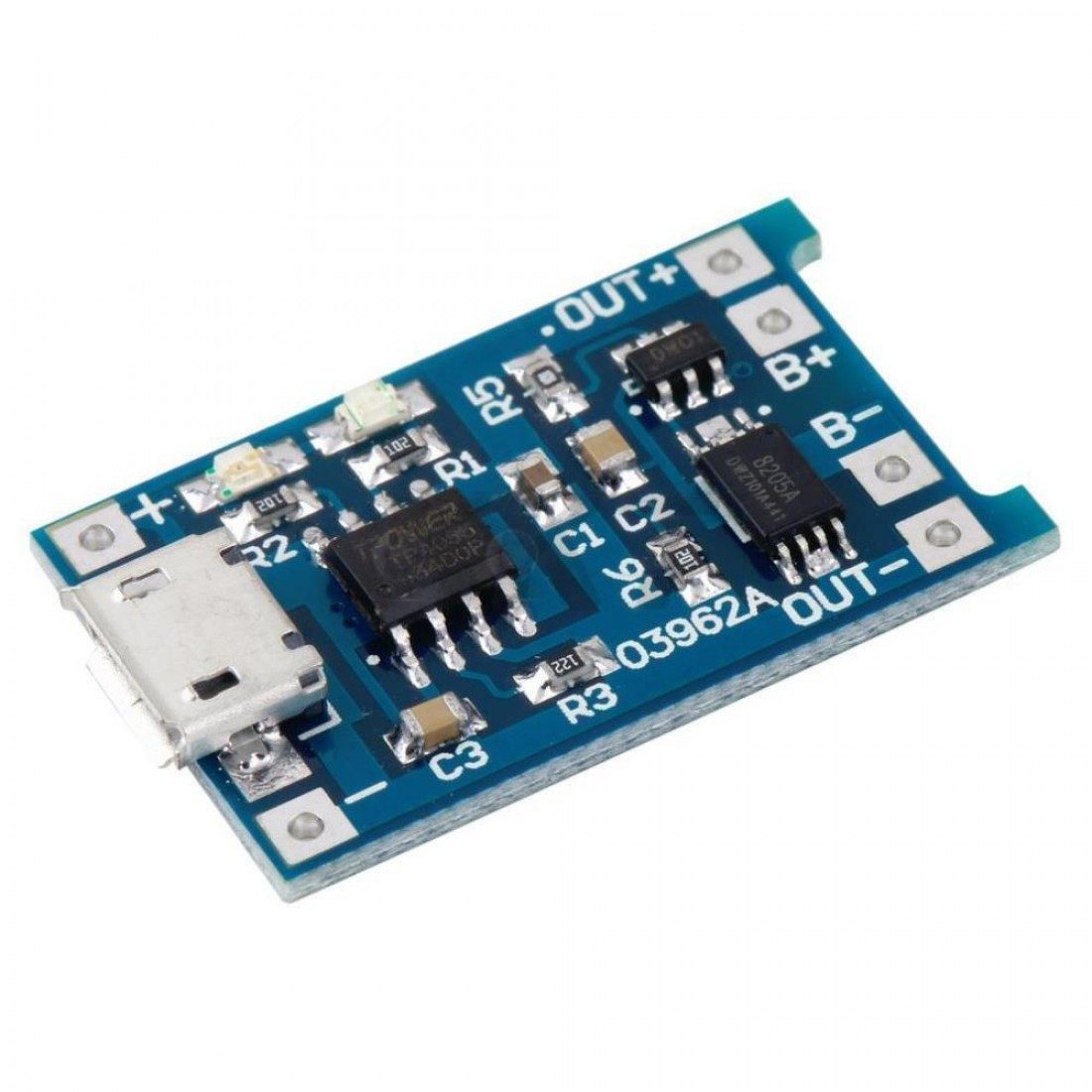 TP4056 1A Li-Ion Lithium Battery charging Module with Current Protection Micro USB