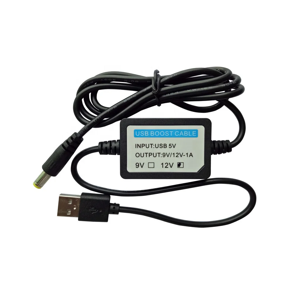 USB Power DC 5V 1A to DC 12V Step Up Module USB Booster Converter Adapter Cable 2.1×5.5mm Plug