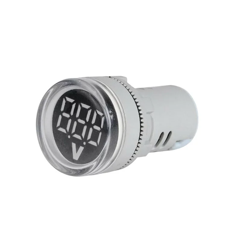 White AC 60-500V 22mm AD16-22DSV Digital Voltmeter Indicator