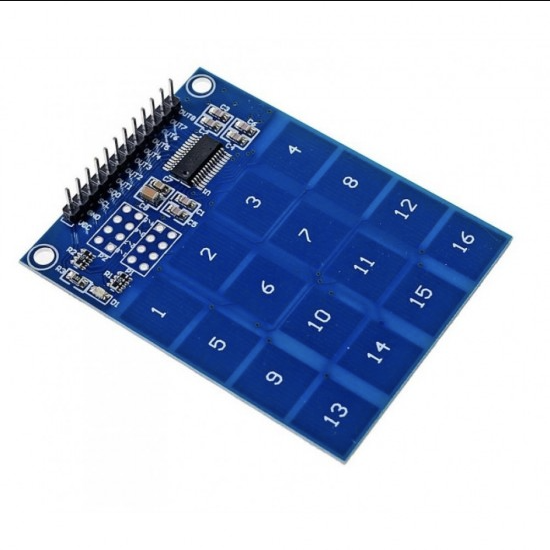 TTP229 4x4 Keyboard 16-Channel Capacitive Touch PAD Switch Sensing Detector Module